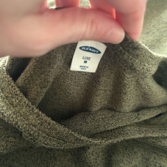 Old Navy Luxe Forest Green Top Shirt Blouse Medium M - Picture 3 of 3